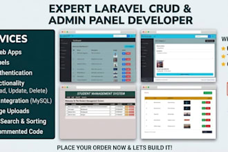small custom laravel scripts or crud functions