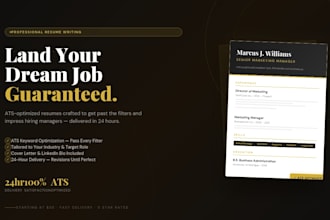 write a professional ats resume and cover leter that guarantees interviews