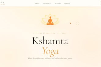 landing page or simple website