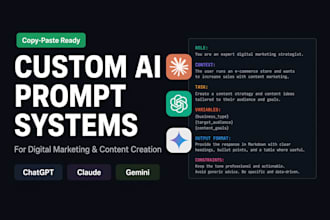 create custom ai prompt systems for digital marketing content