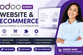 develop odoo ecommerce store, odoo website, odoo modules, odoo erp customization