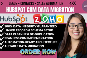 hubspot crm data migration expert for leads contacts and sales automation