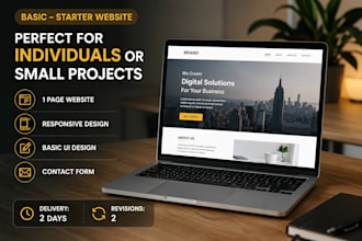 design a modern and professional website for your business