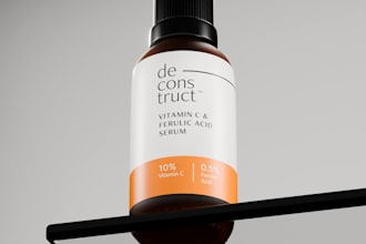 create premium 3d skincare serum and dropper bottle renders