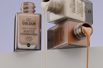 do premium 3d skincare product rendering