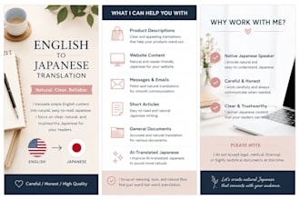 translate simple english into natural japanese