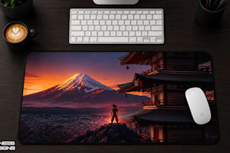 create custom mouse pad and desk mat designs