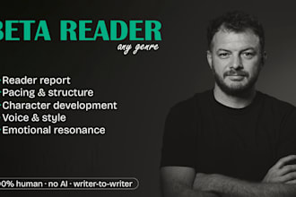beta read your work and provide an objective review