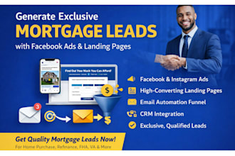 generate exclusive mortgage leads with facebook ads and converting landing page