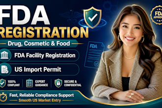 handle drug cosmetic food fda facility registration and US import permit
