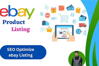 do ebay product listing and optimizing