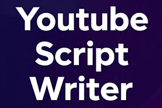 write engaging youtube video scripts for you