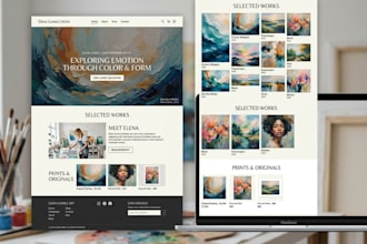 build squarespace artist website art portfolio website personal brand website