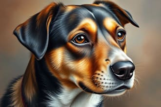 draw a custom pet portrait for gifts home decor and treasured keepsakes