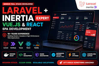 be your laravel inertia developer with vue and react
