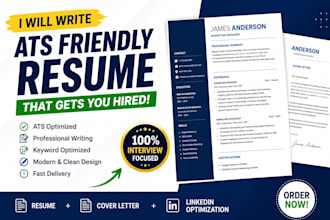 write an ats friendly resume and cover letter
