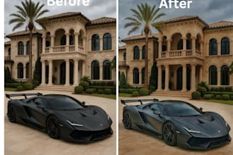 do realistic photo editing and retouching