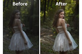 professionally retouch portrait photos