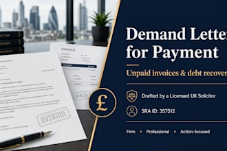 draft a powerful UK demand letter for payment