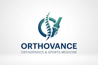 design a clean and professional orthopedic logo for your medical brand