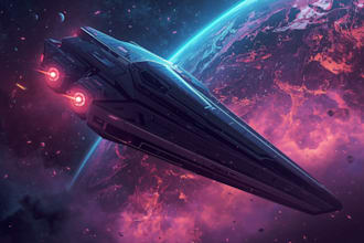 draw sci fi illustration and sci fi sci fi illustration