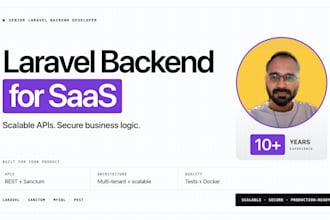 do laravel backend development for saas apps