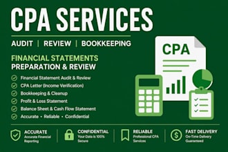 do CPA US audit review financial statements, CPA letter, bookkeeping