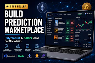 develop a polymarket clone prediction market dapp on blockchain