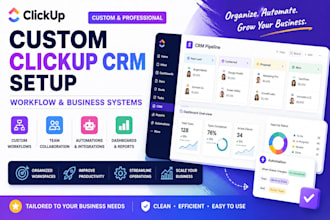 build a custom clickup CRM for your business
