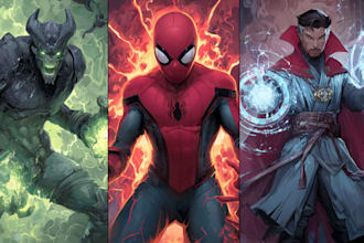 superhero character for comics