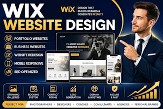 design wix portfolio website, wix business website, redesign wix website