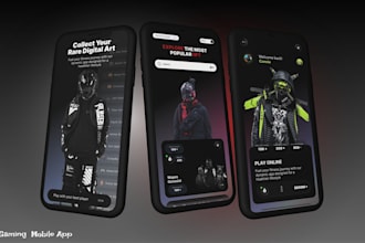 design modern crypto nft and wallet app UI UX