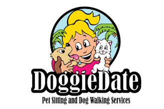 do dynamic logo for doggie date pet sitting and dog walking