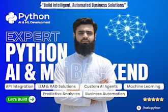 code python ai backend to automate your business app, python programmer