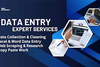 do accurate data entry, data collection, web scraping exciting data mining