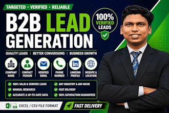 do targeted b2b lead generation and email list building