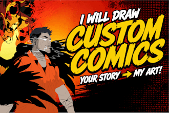 create comic style illustrations and comic panels