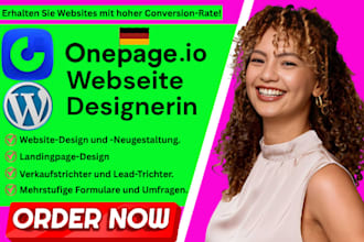 build onepage io landing page or onepage io multistep funnel using onepage io ai