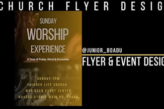 design modern church flyers and event posters