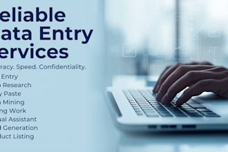 assist in data entry, typing, copypasting, and web research work