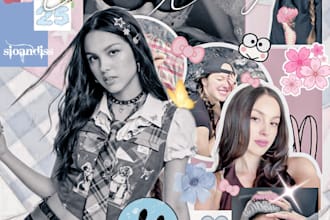 create aesthetic digital scrapbooks and photo collages