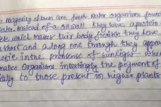 do professionally handwriting assignment job
