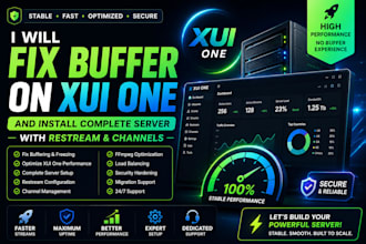 fix buffer on xui one, and install complete server with restream and channels