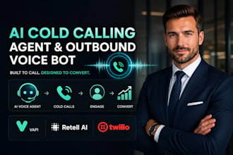 develop ai cold calling agent and outbound voice bot with vapi retell ai twilio