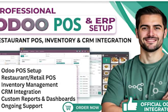 setup odoo pos, odoo erp restaurant pos inventory and crm integration