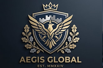do modern family crest, heraldic shield or coat of arms logo