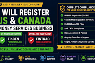 register a US and canada money services business
