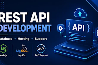create a custom rest API with database and hosting