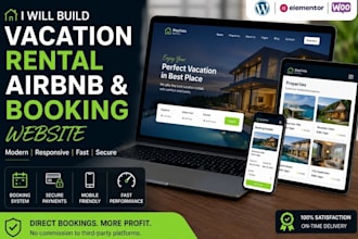 build a vacation rental, airbnb and booking website