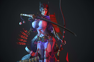 create high quality cinematic game characters